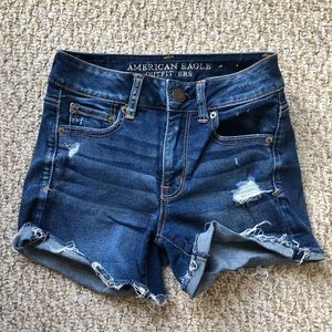 American eagle mid rise stretch shorts 0
